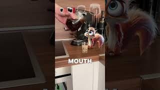 Scrappy Gets Super Fast From Coffee #squirrel #pet #comedy