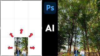 똥손도 단 1분 만에! AI 자동 생성형 이미지 확장 기능! Adobe Photoshop 2024 (v25) - DrParkAtti Guide