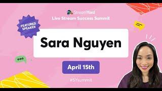 How to Use StreamYard Features with Sara Nguyen