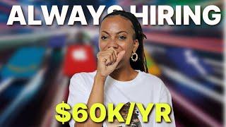 10 Work From Home Companies That Are ALWAYS Hiring  | Always Hiring Jobs (2025)