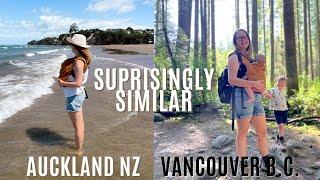 similarities and differences between Auckland and Vancouver || Similarities and differences