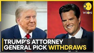 US: Matt Gaetz Withdraws as Donald Trump's Attorney General Pick | Latest News | WION