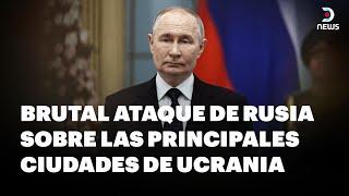  Nuevo ataque masivo a Ucrania, Rusia utilizó más de 100 drones y 90 misiles - DNews