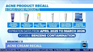 Popular acne skin care products recalled over recalled over potentially cancer-causing chemical