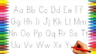 Alphabet song | Writing Dotted Alphabet A-Z for Kids Learning the Alphabet  |ABC