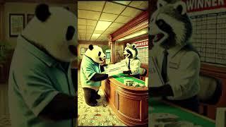 Momo Got Lucky: The Panda's Big Win #AnimalRescue #cuteanimals #duckrescue #shorts #trending #viral