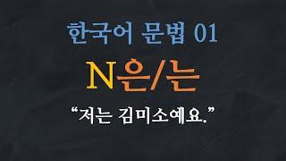 Korean Grammar 01: N은/는(Quiz PDF download↓) 한국어 문법|Learn Korean |Basic Korean Grammar:Topic Particle