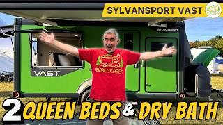 Small Camper Trailer with 2 Queen Beds and Bathroom: SylvanSport VAST