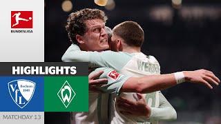 Important Away-Win! | VfL Bochum 1848 - SV Werder Bremen 0-1 | Highlights | Matchday 13 – Bundesliga