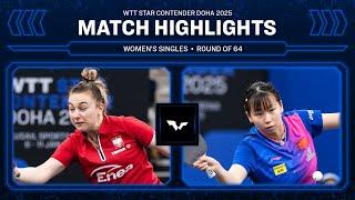 Zong Geman vs Natalia Bajor | WS R64 | WTT Star Contender Doha 2025