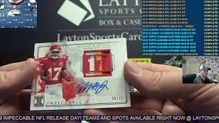 2019 Panini Impeccable NFL 3 Box Case Break for Adam M