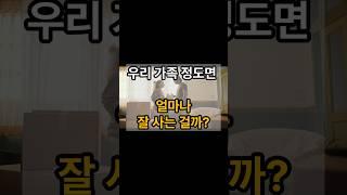 우리가족정도면 얼마나 잘 사는걸까? #돈모으는법 #돈모으기 #노후준비 #연금투자 #은퇴자금