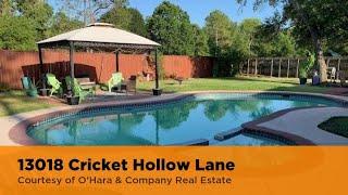 13018 Cricket Hollow Lane Cypress, TX 77429 | Renee' Hollek | Find Homes for Sale