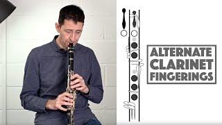 Clarinet Fingerings with Playing and Diagram Examples - Throat Bb, Top G and more...