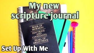 A quick scripture journal set-up.