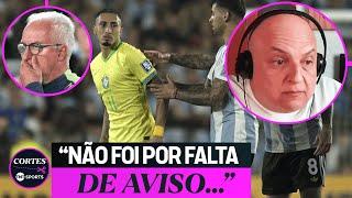 DERROTA VERGONHOSA DA SELEÇÃO! ANDRÉ HENNING LEMBRA AVISOS E COMEÇA LIVE COM CRÍTICAS PARA O BRASIL