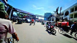 Sylhet city tour Bangladesh 2024. Chowhatta to Bandarbazar Rickshaw Travel.[4K]