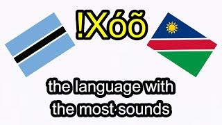 The language with the most sounds in the world - !Xóõ