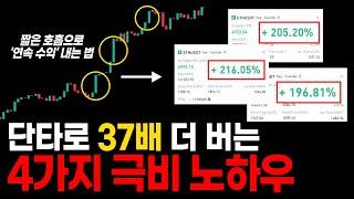 단타로 37배 더 버는 4가지 극비 노하우
