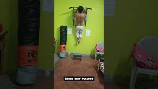 Never give up close grip pullups #shorts #fitnessmotivation #fitnessgoal