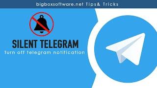 How to turn off notification on Telegram