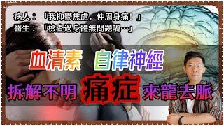 兩個原因！解釋情緒病與身體痛症｜￼與血清素和自律神經有關？