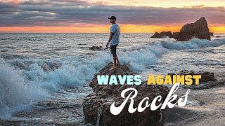 Waves Against Rocks | The Sound | Audishack  #waves  #rocks  #splash  #gushing  #sea