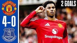 Manchester United vs Everton 4-0 - All Goals & Highlights - 2024