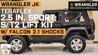 Jeep Wrangler JK 2-Door Teraflex 2.5 in. Sport S/T2 Lift Kit w/ Falcon 2.1 Shocks Review & Install