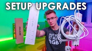 Gaming Setup Upgrades - Power Strips, Cable Management & More!