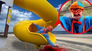 SLIDE EATER EAT BLIPPI EXE on the playground