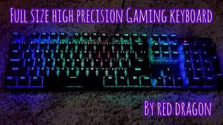 LED color backlit full size high precision customizable gaming keyboard review LIKE AND SUBSCRIBE!