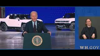 Joe Biden ignores Elon Musk says GM's Mary Barra led EV revolution