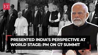 G7 summit 2024 highlights: Presented India’s perspective at world stage, PM Modi tweets