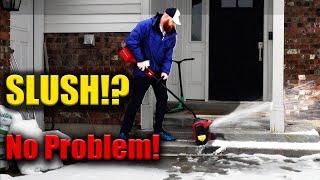 Shovel Heavy Snow!!! 60v Power Shovel Review.  Cordless snow removal