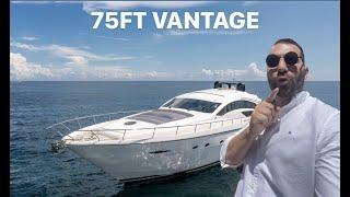 75ft Vantage luxury charter with Yachts MiamiVice