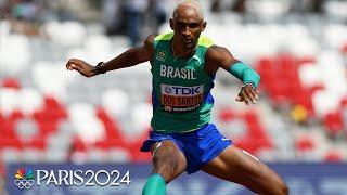 Alison Dos Santos roars back to take first place in men's 400m hurdles | NBC Sports