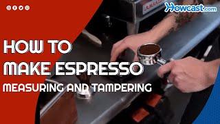 How to Make Espresso   Measuring and Tampering #shorts