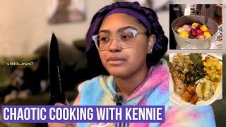 A CHAOTIC ATTEMPT AT COOKING FOR FRIENDSGIVING | KennieJD