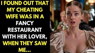 I discovered that my cheating wife was in a luxury restaurant with her lover...