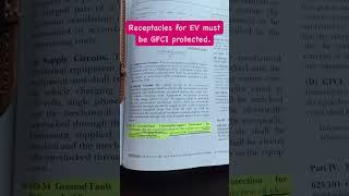 Receptacles for Electric Vehicle (EV) charging must be GFCI protected in accordance with 625.54.