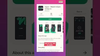 Watch Videos And Earn Money  Myco Earning app #shorts  #earnmoneyonline #youtubeshorts