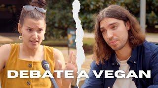 Student confronts vegan about indigenous culture | HEATED DEBATE