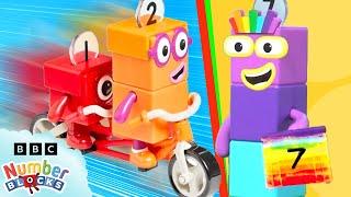 Numberblocks Mission HQ - Ep 3/5 | Full Episode -  Epic Tandem Bike Adventures! 