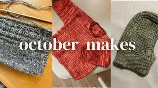 OCTOBER MAKES | fall essentials and long-term projects