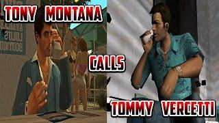 Tony Montana gives Tommy Vercetti a call.