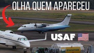 Avião de missões especiais da Força Aérea Americana pousou em Manaus!