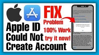 How to Fix 'Could Not Create Account Your Account Cannot be Created at this time' Error iPhone 2024