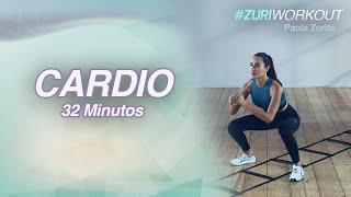 32 minutos - Cardio intenso para quemar grasa | #RetoZuriworkout #QuédateEnCasa // Paola Zurita