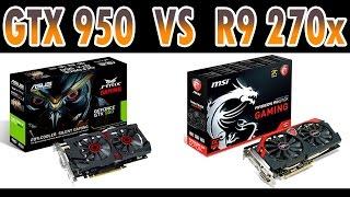 GTX 950 vs AMD R9 270x- Full HD (Desempenho em Jogos)